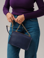 Кожаная сумка Azaro 90495 фиолетовый цветок