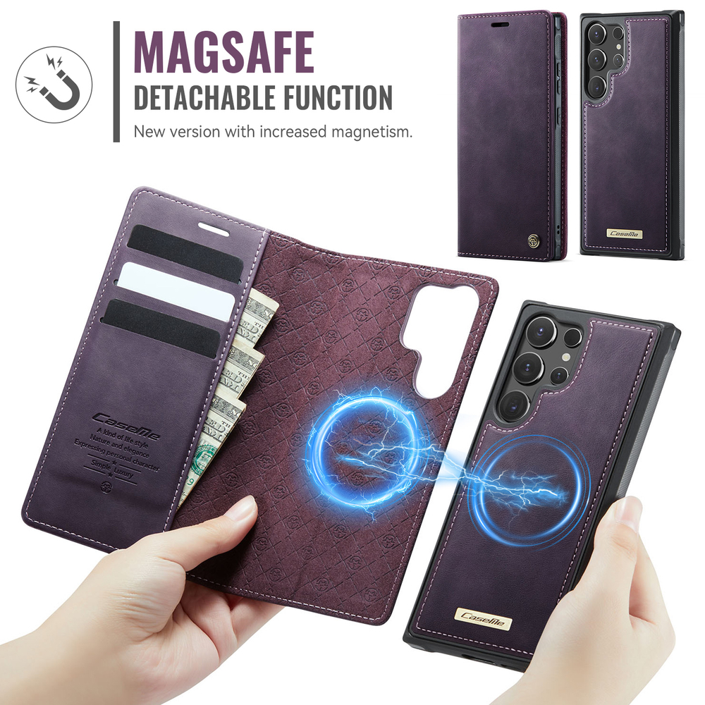 Чехол-кошелек CaseMe 2 in 1 MagSafe Samsung Galaxy S23 Ultra