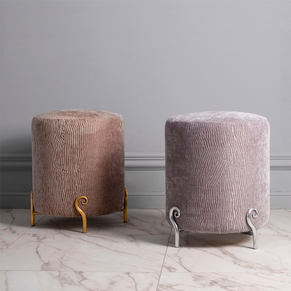 Банкетка Шарман silver-rose Серебро