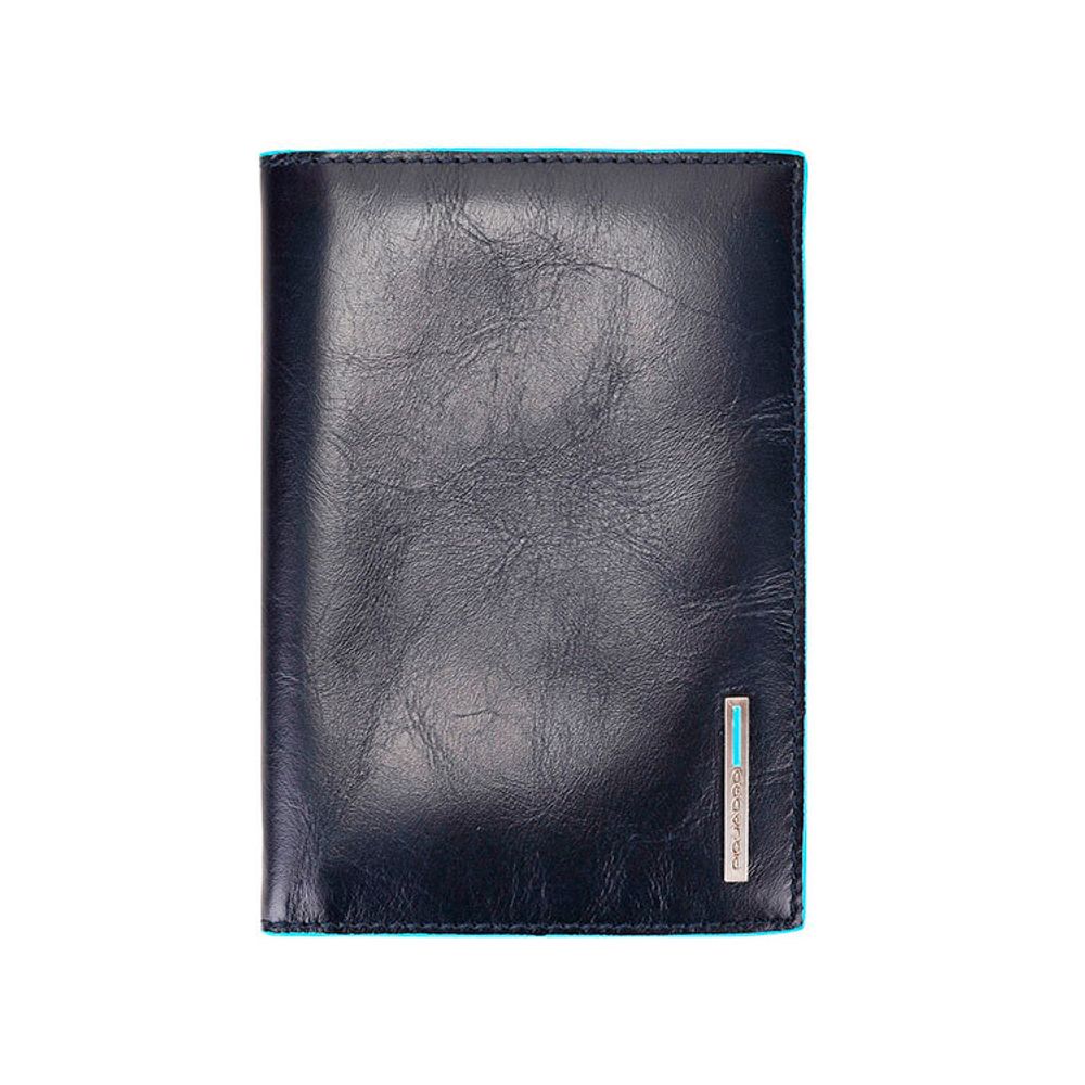 Обложка для паспорта Piquadro Blue Square из натуральной кожи (PP5255B2/BLU2)