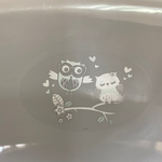 Ванна детская 102 см со сливом "Совы" белый