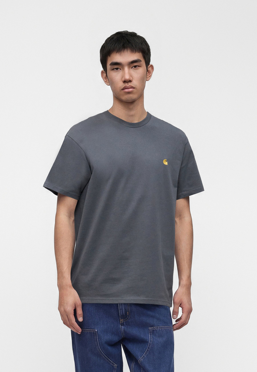 Carhartt WIP CHASE - Базовая футболка - Серый