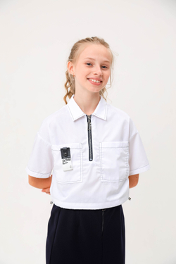 Блуза с коротким рукавом для девочки DELORAS C63139S
