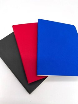 Набор 3 блокнота 88л (138*102мм) лин. графит, красный, синий (5447-10)