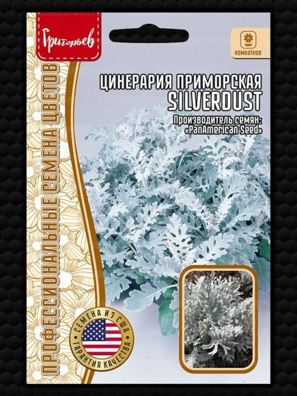 Цинерария Серебряная Пыль приморская Григорьев 