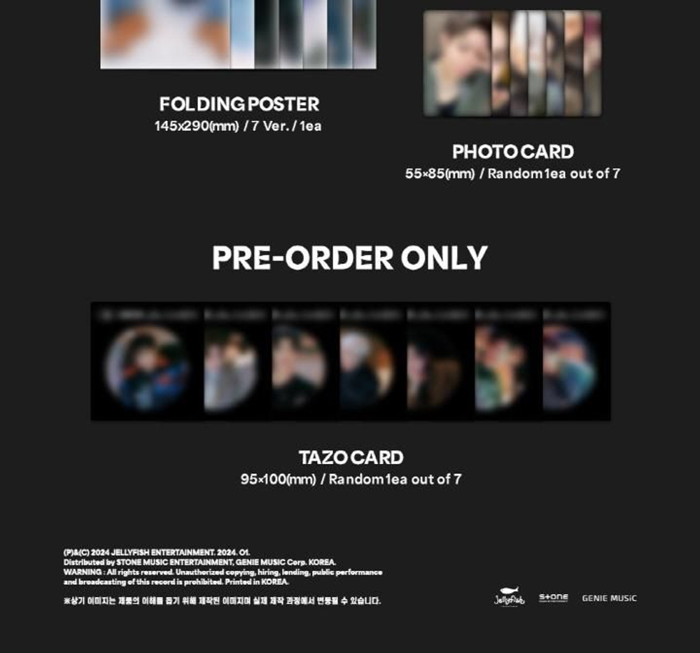 Альбом EVNNE - UN: SEEN 2nd Mini Album DIGIPACK 7 Version SET