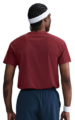 Мужская теннисная футболка Nike Court RG Dri-FIT Advantage Slam - dark team красный/белый