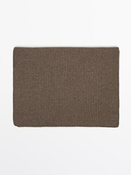 Massimo Dutti Шарф из шерсти и кашемира, норка