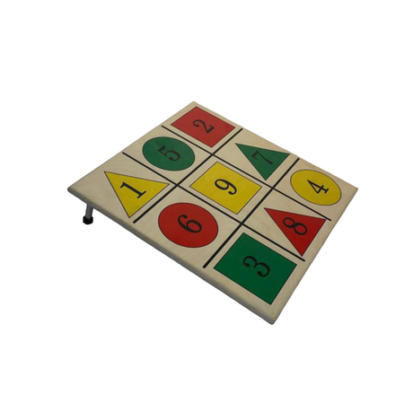 Мишень напольная цветная с цифрами