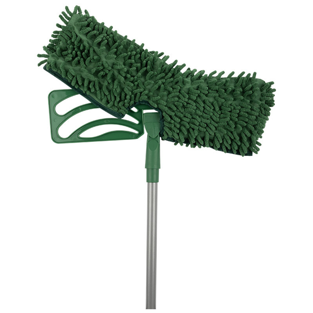 Швабра для пола с насадкой из микрофибры и телесопическим черенком 72-118см MopM8 "Лапша" 2-х сторон