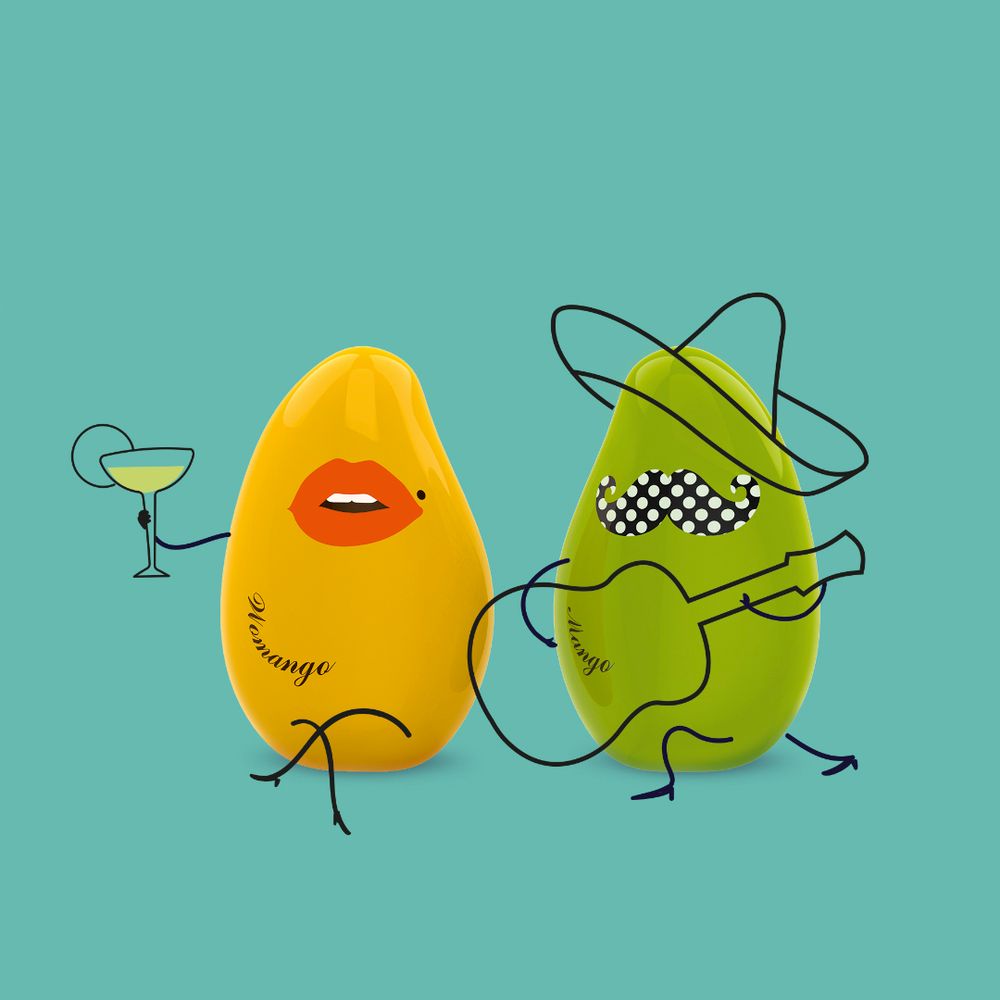 Набор из солонки и перечницы Mango Womango