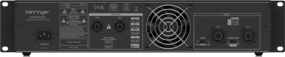 Усилитель мощности BEHRINGER NX1000