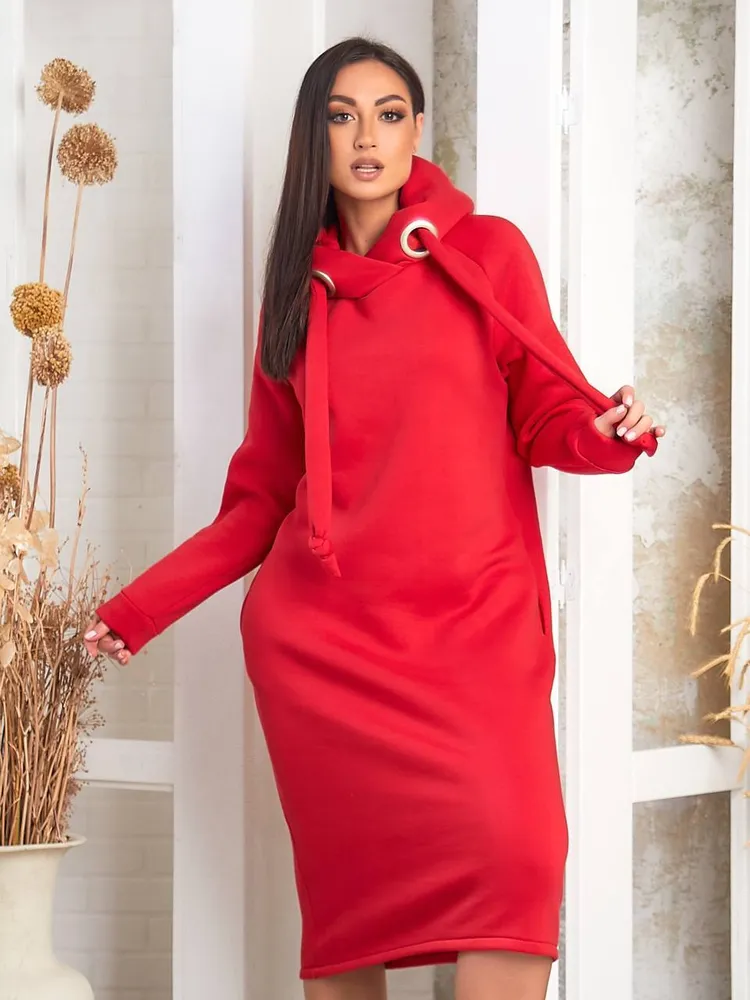 Платье-худи УК-1188 Фабрика Моды