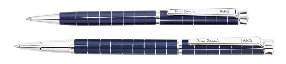 Подарочный набор ручек Pen and Pen Pierre Cardin (Пьер Кардэн) PC0953BP/RP синие с серебристым в подарочной упаковке