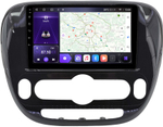 Магнитола для KIA Soul 2 2014-2019 (климат, рамка глянцевая) - Carmedia SF-9740-C IPS, Android 10, 8 ядер (TS18), 4G SIM-слот