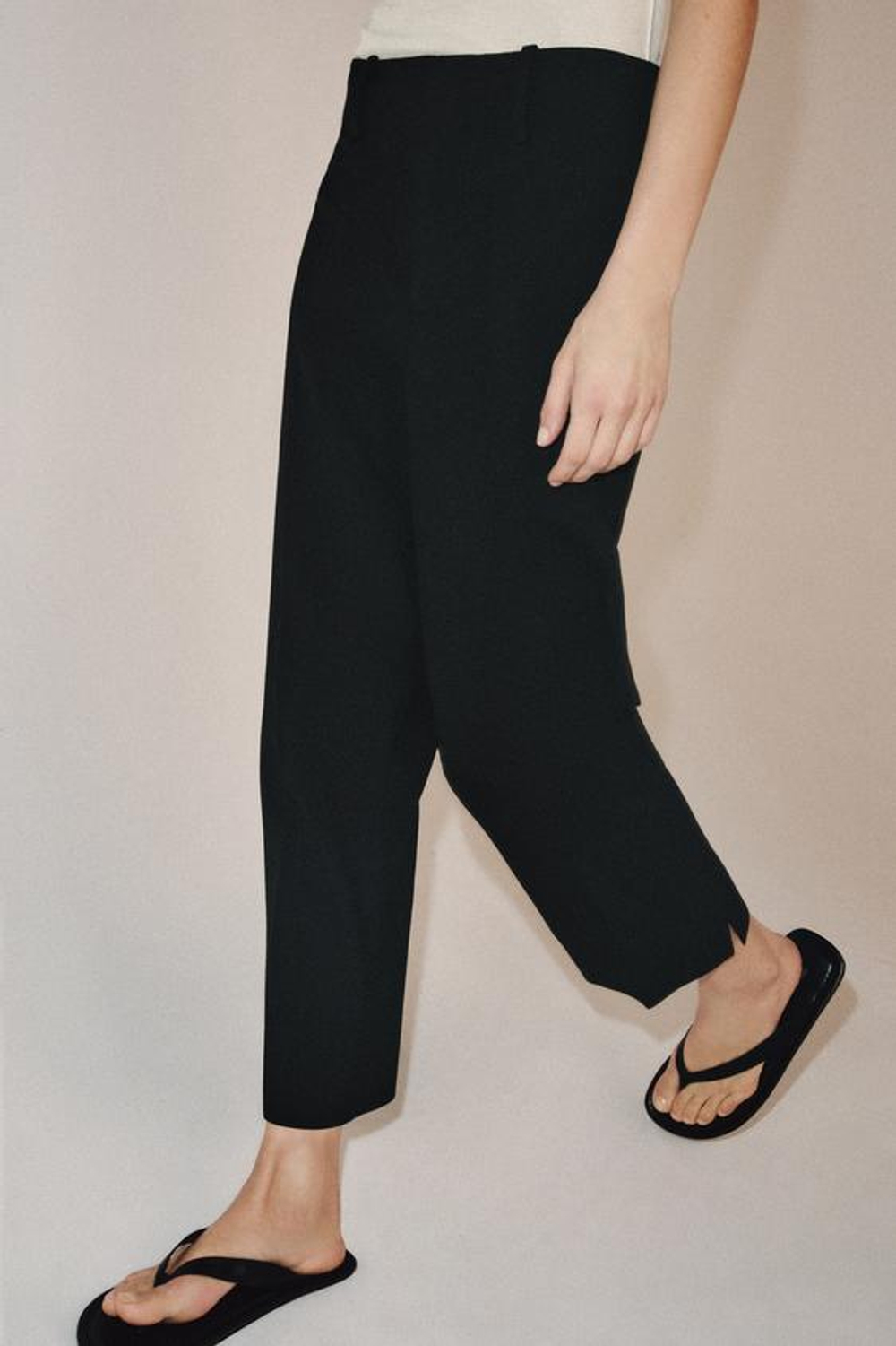 ZARA БРЮКИ СО СТРЕЛКАМИ — ZW COLLECTION, ЧЕРНЫЙ