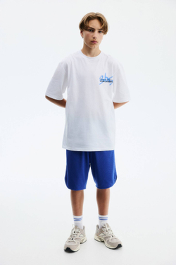 H&M Спортивная футболка с принтом DryMove, белый