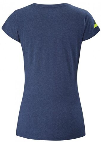 Женская теннисная футболка Babolat Exercise Massange Tee W - небесный