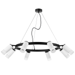 LR0183681 Люстра RULLO 8х50W GU10 ЧЕРНЫЙ/БЕЛЫЙ (571018+214436-8+202431-8)