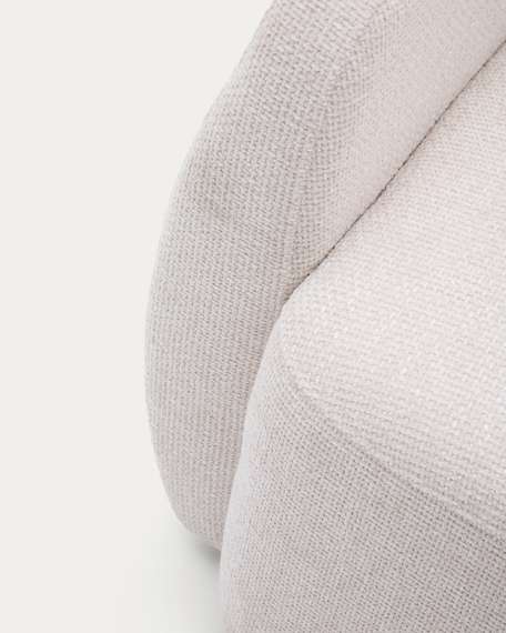 Трехместный диван-кровать Laira, 225 см, шенилл цвета экрю 