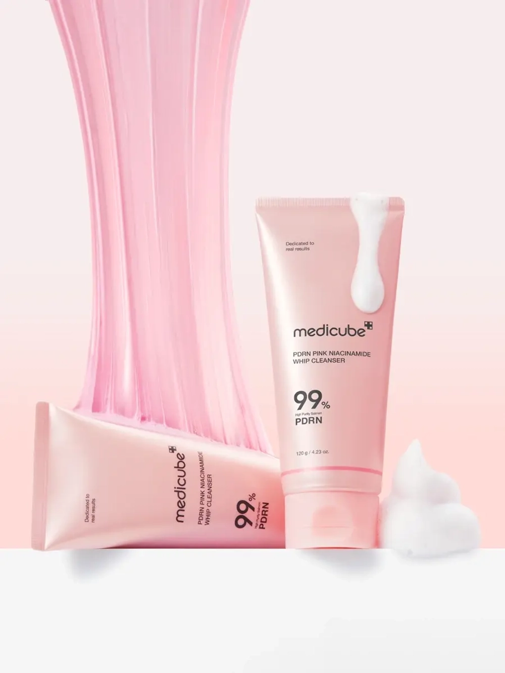 Medicube Пенка с ПДРН для глубокого очищения пор PDRN Pink Niacinamide Whip Cleanser 120 гр