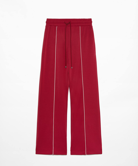 Oysho Прямые брюки свободного кроя из ткани с модалом, красный