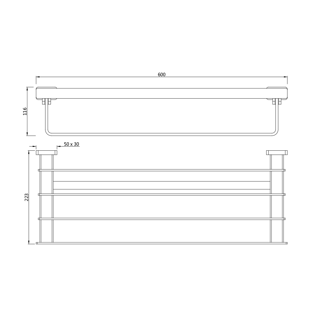 Полка для полотенец Artize QUA-CHR-61781