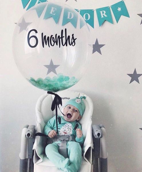 Шар Баблс с перьями и надписью