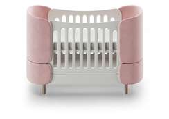 Кроватка-трансформер KIDI Soft антивандальная ткань (розовый)