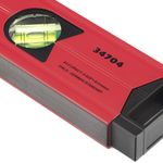 34704 Уровень алюминиевый магнитный, 400мм, фрезерованный, 3 глазка (1 зеркальный), усиленный/ Matrix