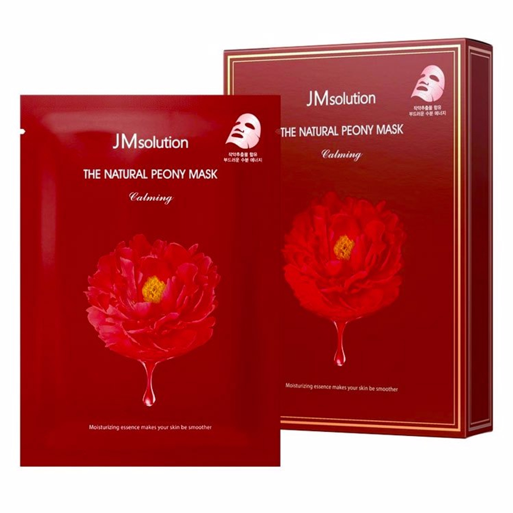[JM Solution] The natural peony mask calming - Успокаивающая тканевая маска с экстрактом пиона