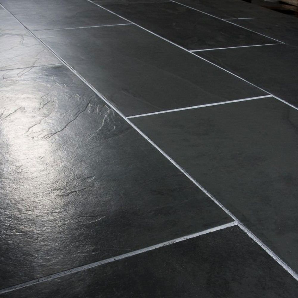 Плитка-сланец черный, брашированный Pharaon 600x600x10