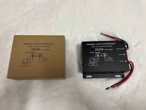 350W (12 в 24) / Повышающий преобразователь с 12V - на 24V, 350 Вт, бурый (1 шт.)