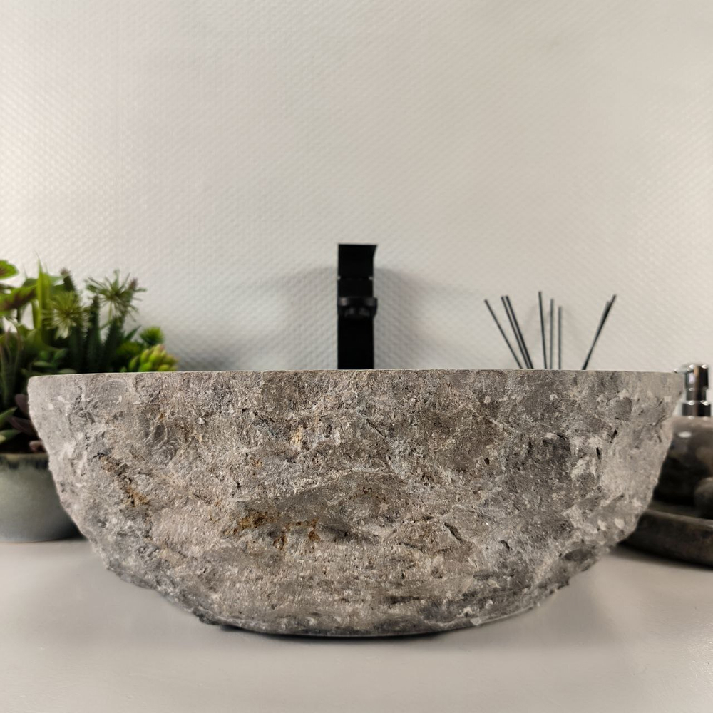 Раковина из мрамора Erozy Grey EM-64528 46*46*15 0186
