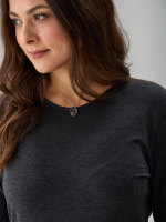 Лонгслив ЛНкл-081/темносерый-меланж