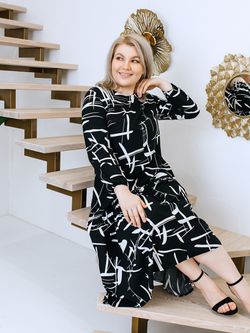 С-325 Платье из штапеля / большие размеры