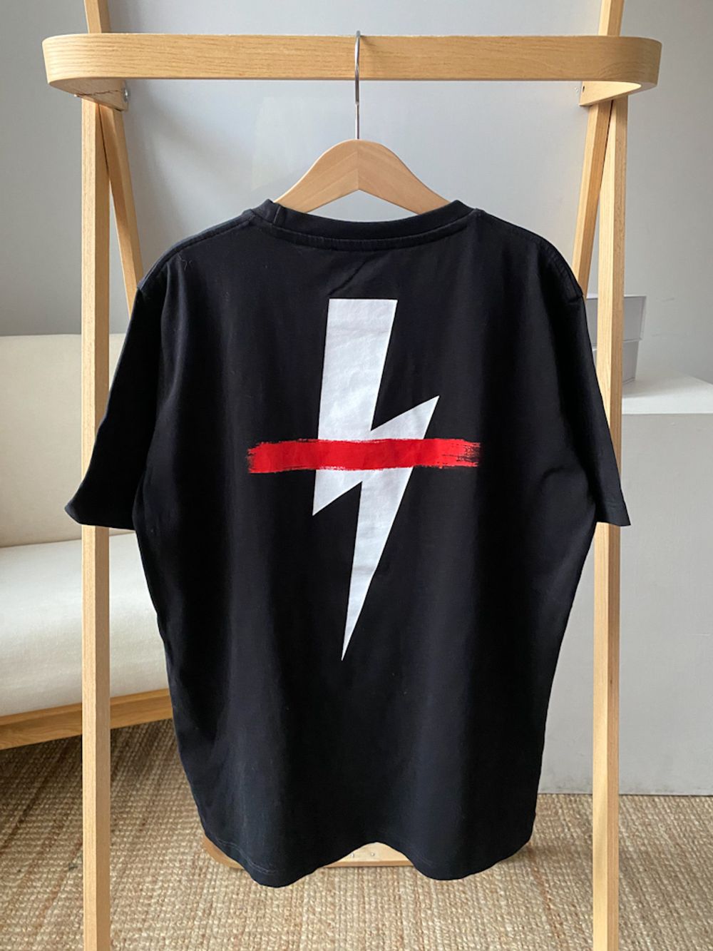 Новая хлопковая футболка Neil Barrett, 152