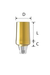 Обтачиваемый абатмент с шестигранником