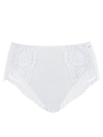 Высокие хлопковые трусики Lace Cotton Band (Размер: XL) (Цвет: белый)