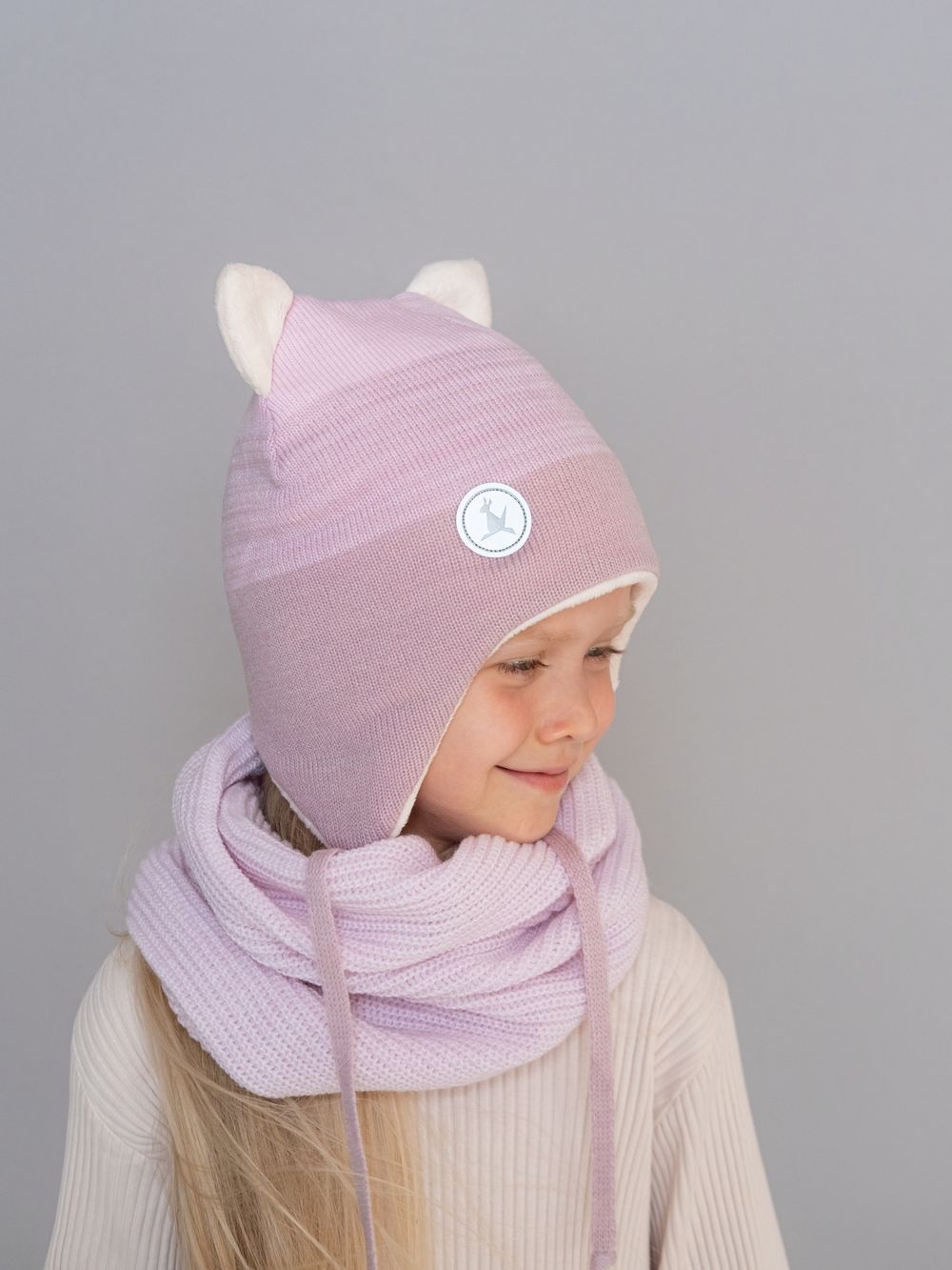 Шапка зимняя вязаная (Пион) КИС