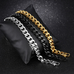 Браслет золотистый 10 мм мужской Steelman 97103