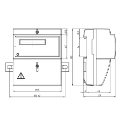 Счетчик CE101 R5.1 145 М6 5-60А однофазный однотарифный Энергомера