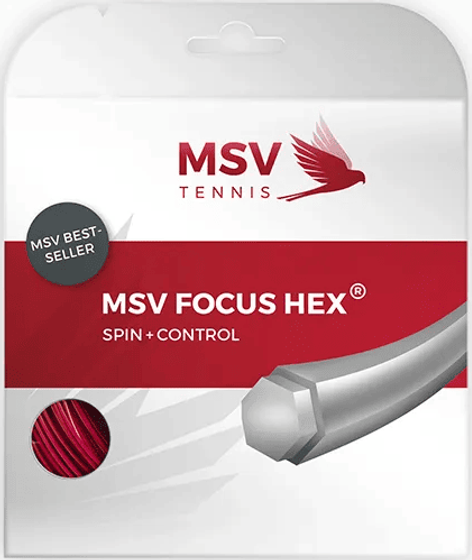 Теннисная струна MSV Focus HEX RD - 1.23 Set (12 м), арт. 4913