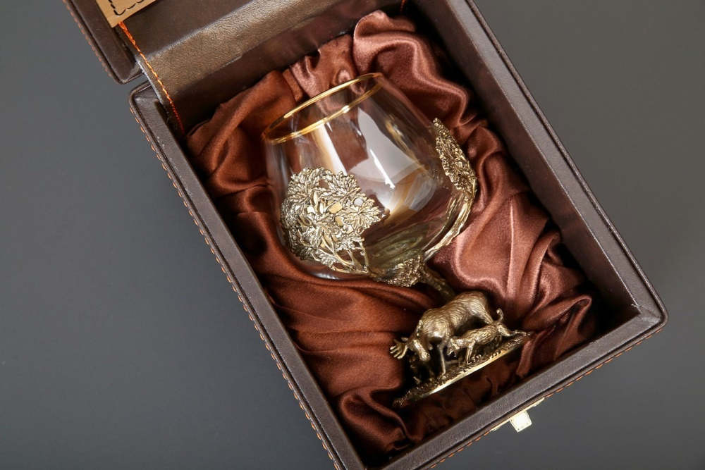 Бокал для коньяка "Охота" Глухарь