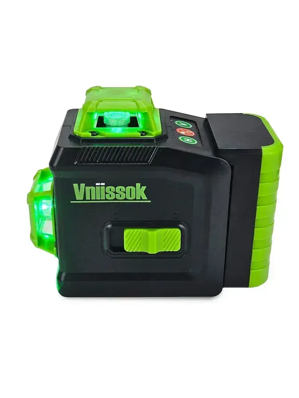 Лазерный нивелир VNIISSOK V0030 VNL-5912G (12 лучей, зеленый луч, LI-ION - 1шт., переходник, пульт ДУ, в коробке)