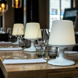 Лампа настольная Koziol Light to Go Organic серая