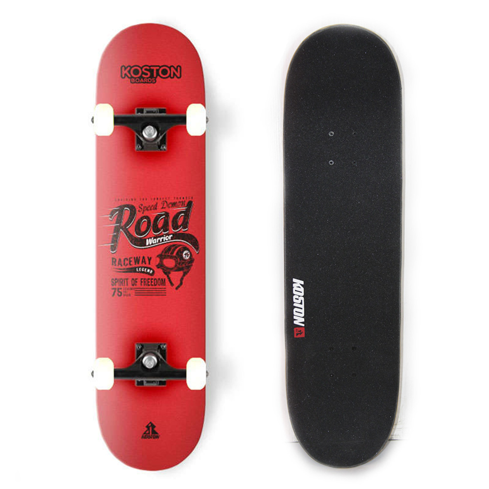 Комплект скейтборд Koston Road Warior  8.25 красные траки