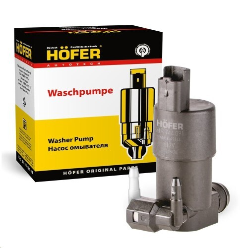 Моторчик омывателя Renault Logan Lada Largus /2 выхода/ (HOFER)