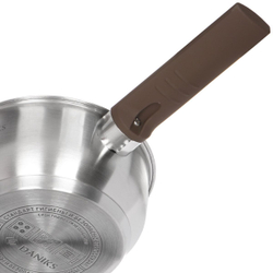 Набор посуды нерж, 6 пр, кастрюли 2.8,4.8 л, ковш 1.4 л, индукц, Daniks, Бруно, SD-A95-6