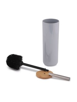 Ёрш туалетный (Бамбук) с подставкой, серый (8066) 92х92х372мм